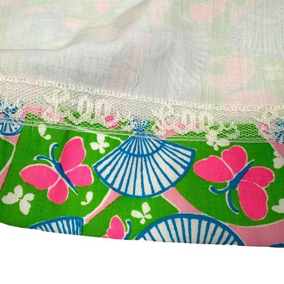 Vintage Lilly Pulitzer Skirt 16 Butterfly Fans Dorothy Bullitt 80s USA Rare New - Picture 7 of 11